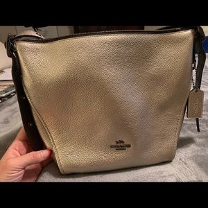 Metallic Coach purse - like new